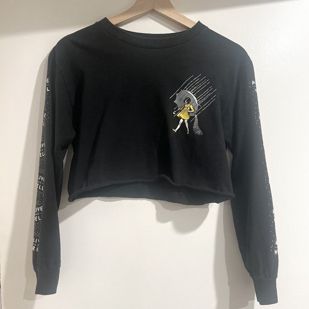 Rare Alive and Well Morton Salt Girl cropped long sleeve
